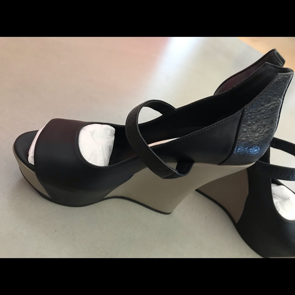Camilla Skovgaard Moon Wedge Shoe Black Dust 9.5 - Picture 5 of 8
